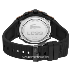 LACOSTE LC33 BETTER 2011516 Black Silver Silicone Strap