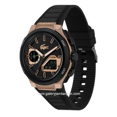 LACOSTE LC33 BETTER 2011517 Black Rosegold Silicone Strap