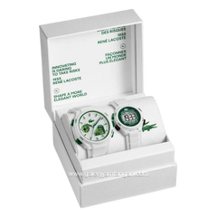 LACOSTE 2070064 GIFT SET White Silicone Strap