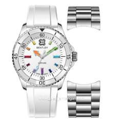 BENTLEY BL-20-84 Full White Rubber Strap