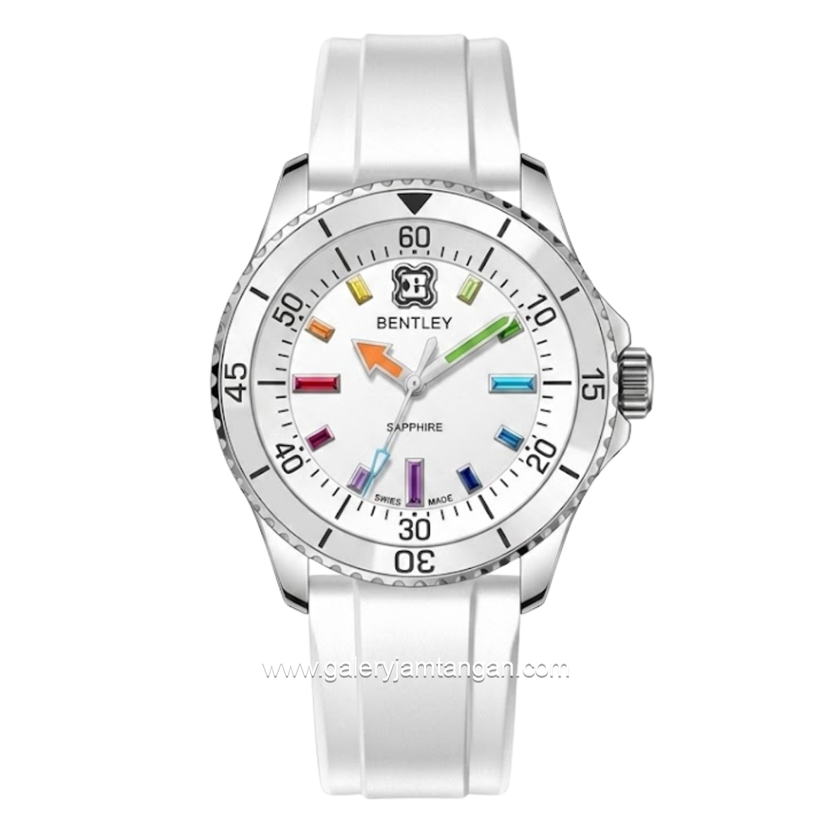 BENTLEY BL-20-84 Full White Rubber Strap