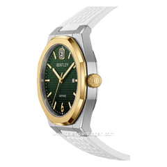 BENTLEY BL-24-37 White Gold Dial Green Rubber Strap