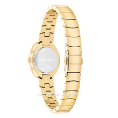 CALVIN KLEIN TWISTED BEZEL 25100147 Full Gold Stainless Steel Strap