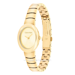 CALVIN KLEIN TWISTED BEZEL 25100147 Full Gold Stainless Steel Strap