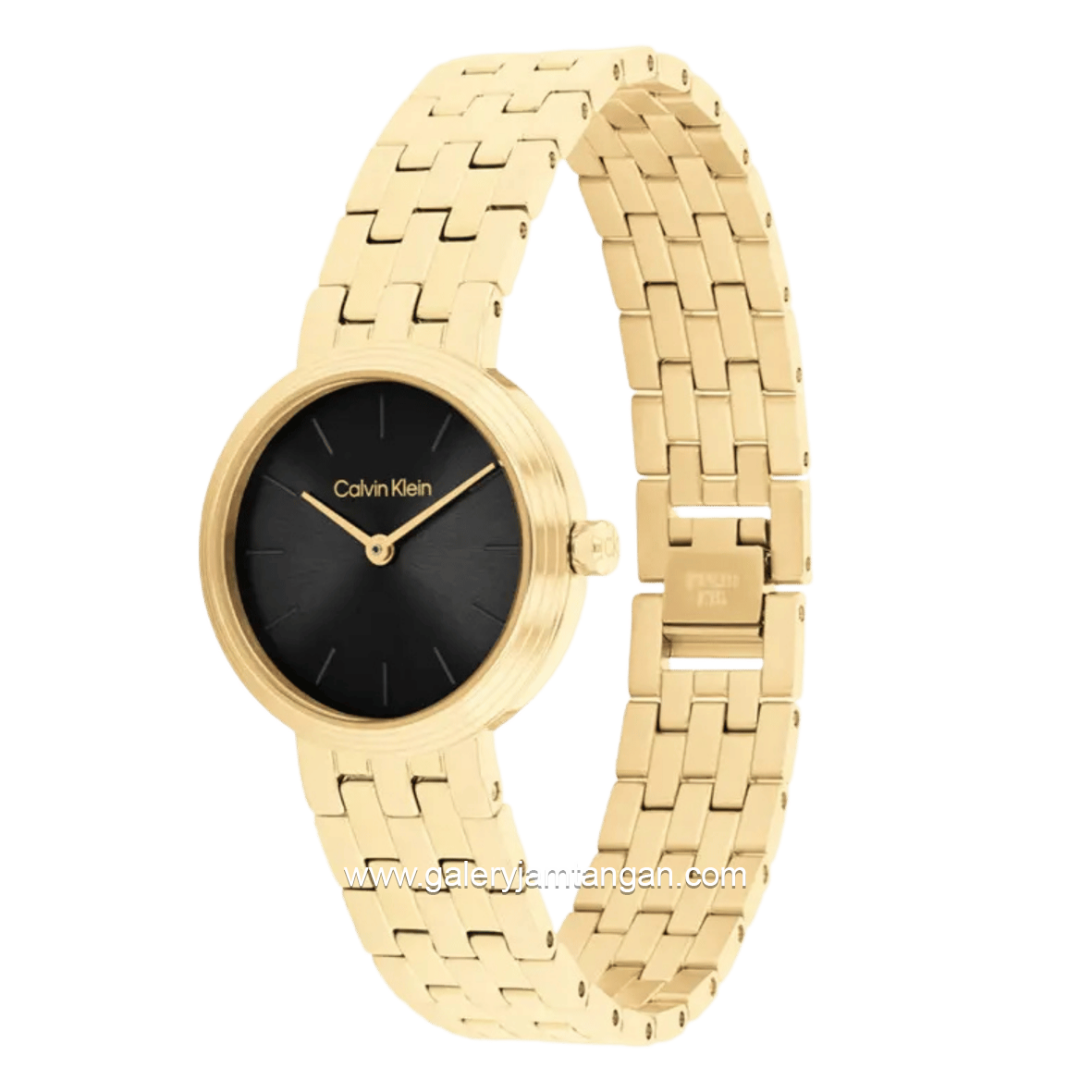 CALVIN KLEIN FORME 25100187 Gold Dial Black Stainless Steel Strap