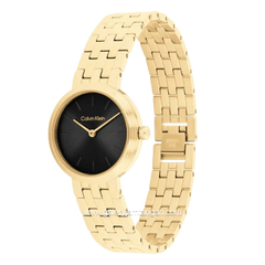 CALVIN KLEIN FORME 25100187 Gold Dial Black Stainless Steel Strap