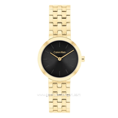 CALVIN KLEIN FORME 25100187 Gold Dial Black Stainless Steel Strap