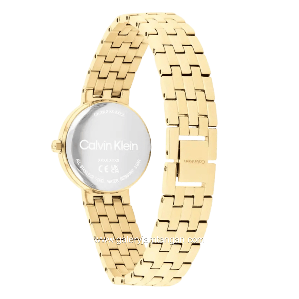 CALVIN KLEIN FORME 25100187 Gold Dial Black Stainless Steel Strap