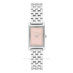 CALVIN KLEIN LIGHT 25100197 Silver Dial Pink Stainless Steel Strap