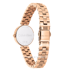 CALVIN KLEIN GLEAM 25100227 Rosegold Dial Pink Stainless Steel Strap