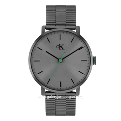 CALVIN KLEIN 25200551 Gray Jarum Green Stainless Steel Strap