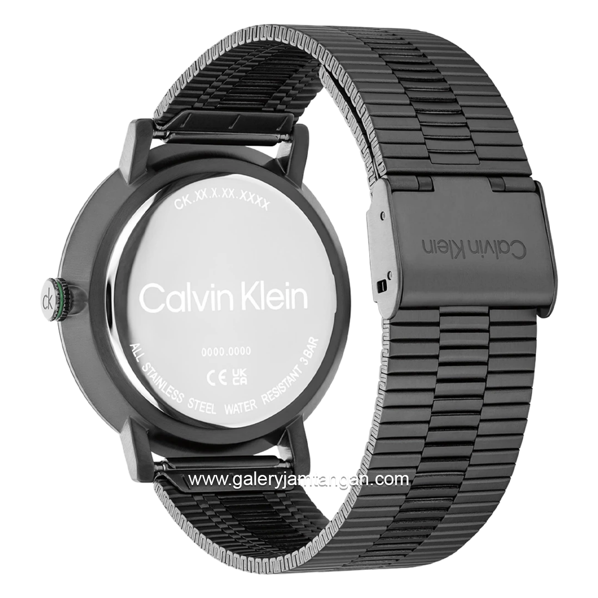 CALVIN KLEIN 25200551 Gray Jarum Green Stainless Steel Strap