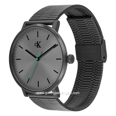 CALVIN KLEIN 25200551 Gray Jarum Green Stainless Steel Strap