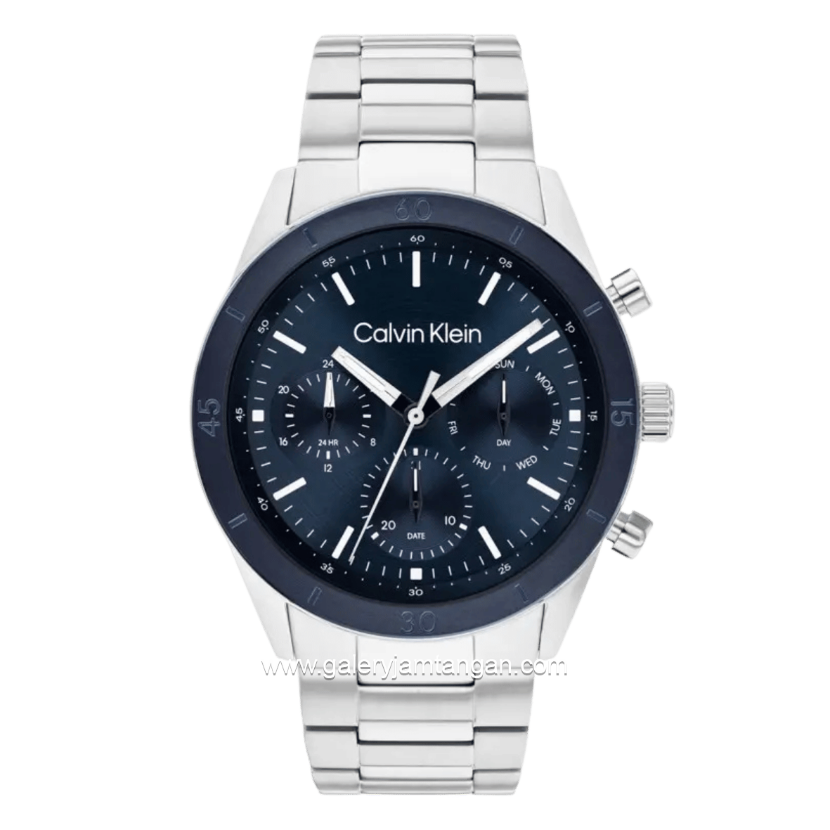CALVIN KLEIN PERFORMANCE 25200556 Silver Dial Blue Stainless Steel Strap