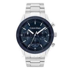 CALVIN KLEIN PERFORMANCE 25200556 Silver Dial Blue Stainless Steel Strap