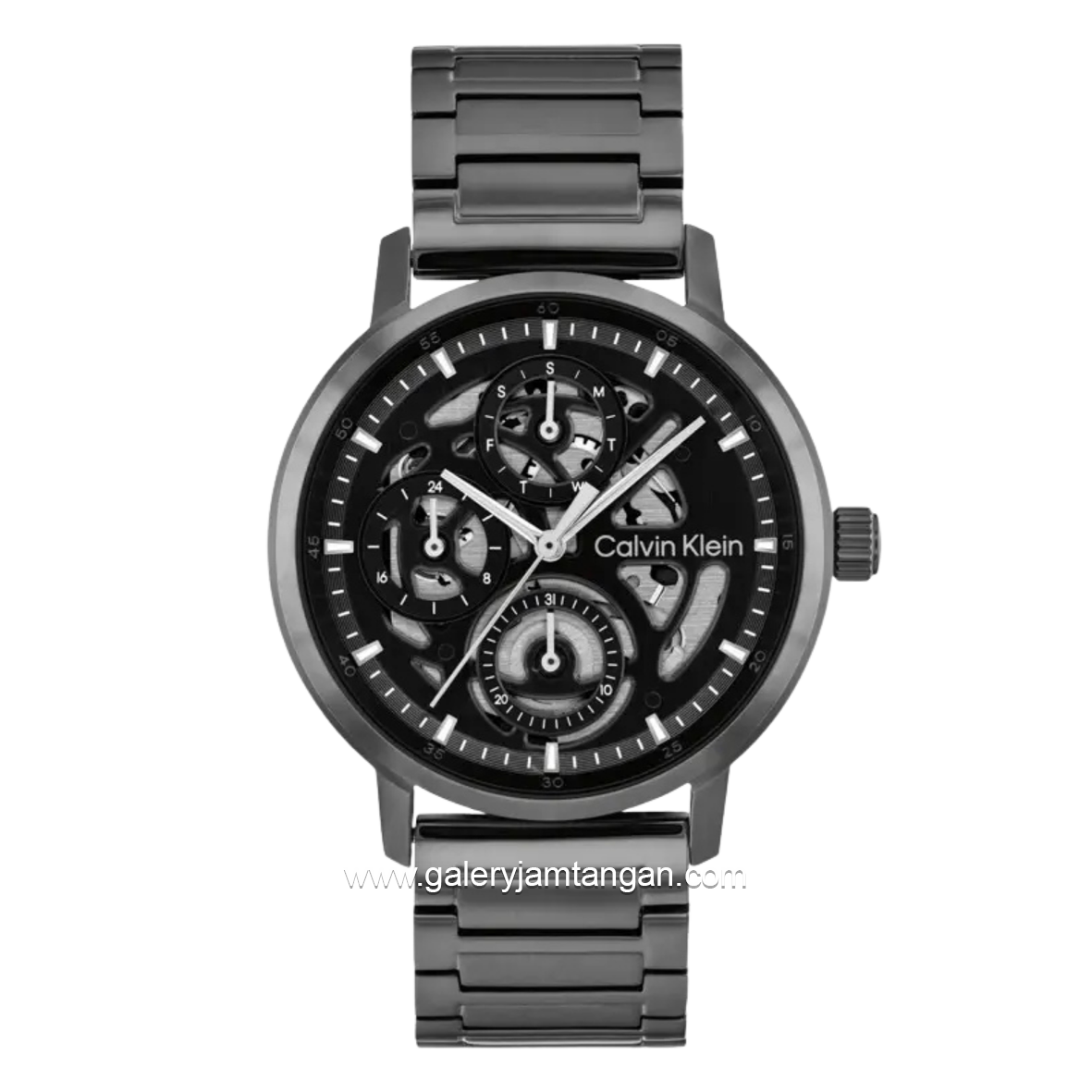 CALVIN KLEIN GAUGE 25200563 Grey Gunmetal Stainless Steel Strap
