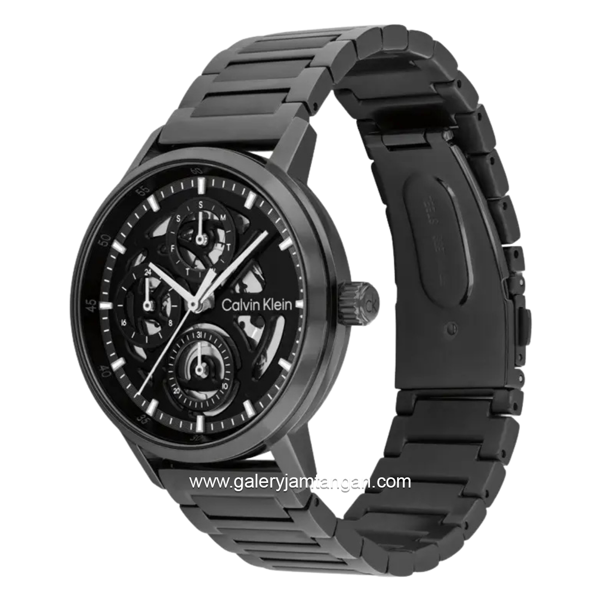 CALVIN KLEIN GAUGE 25200563 Grey Gunmetal Stainless Steel Strap