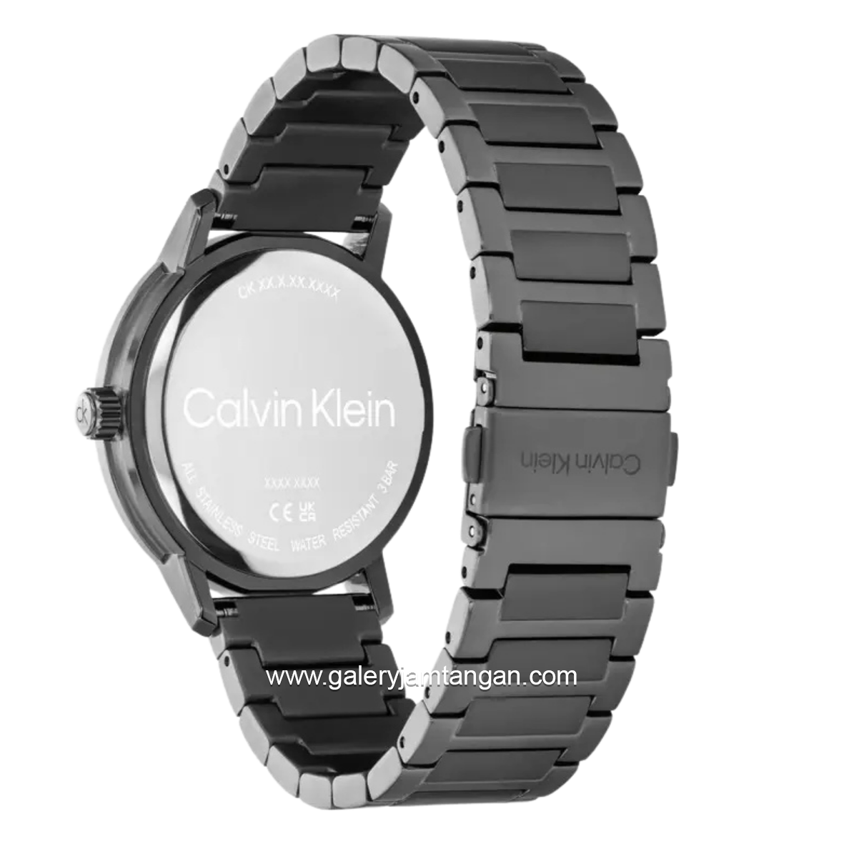 CALVIN KLEIN GAUGE 25200563 Grey Gunmetal Stainless Steel Strap