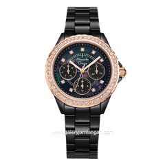 Alexandre Christie AC 2A30 BF Black Rosegold Stainless Steel