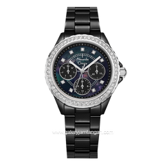 Alexandre Christie AC 2A30 BF Black Silver Stainless Steel