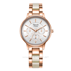 Alexandre Christie AC 2A31 BF White Rosegold Stainless Steel