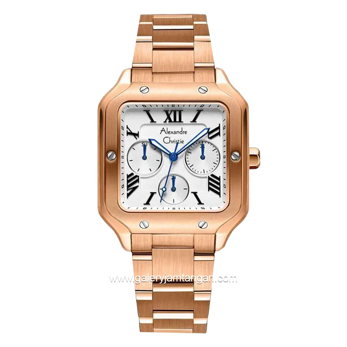 Alexandre Christie AC 2B18 BF Rosegold Dial White Stainless Steel