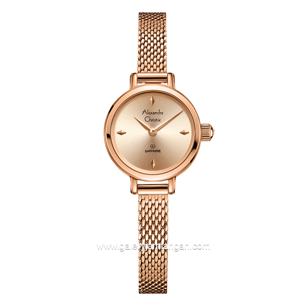 Alexandre Christie AC 2B35 LH Women's Watch Rosegold Shandrope Strap