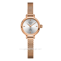 Alexandre Christie AC 2B35 LH Women's Watch Rosegold Dial White Shandrope Strap