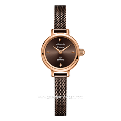 Alexandre Christie AC 2B35 LH Women's Watch Brown Rosegold Shandrope Strap