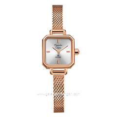 Alexandre Christie AC 2B36 LH Women's Watch Rosegold Dial White Shandrope Strap