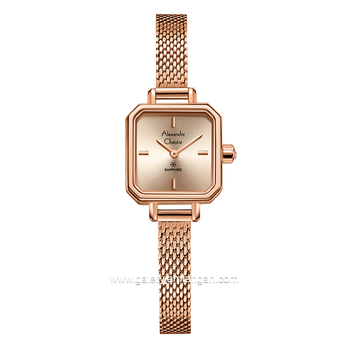 Alexandre Christie AC 2B36 LH Women's Watch Full Rosegold Shandrope Strap