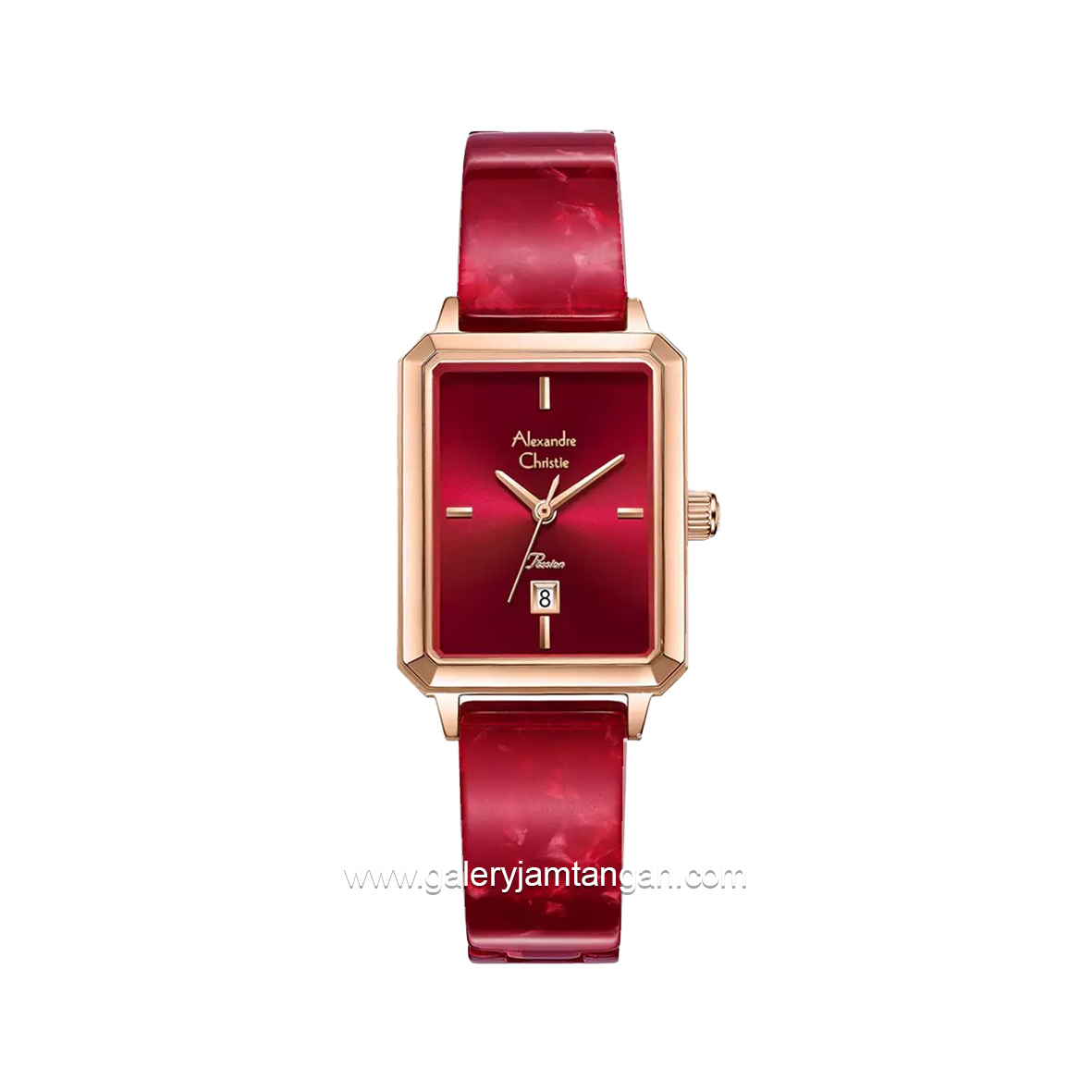 Alexandre Christie AC 2B75 LD Red Ceramic Strap