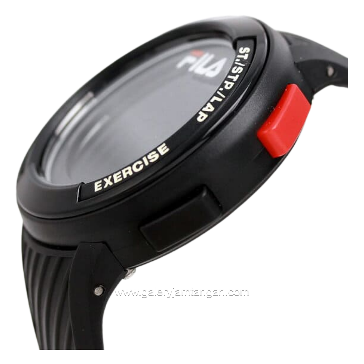 FILA 38-163-001 Digital Full Black Silicone Strap