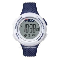 FILA 38-163-002 Digital Navy White Silicone Strap