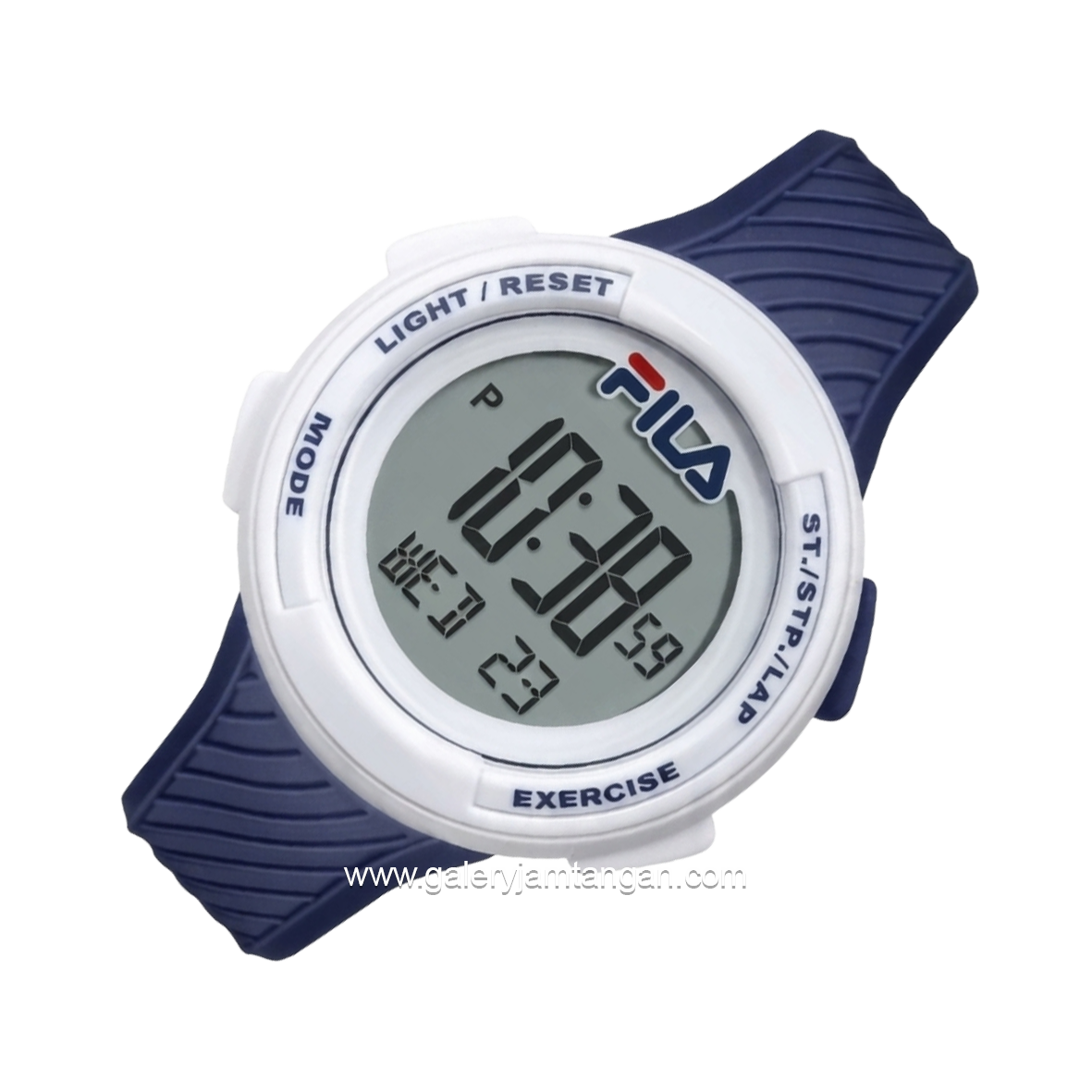 FILA 38-163-002 Digital Navy White Silicone Strap