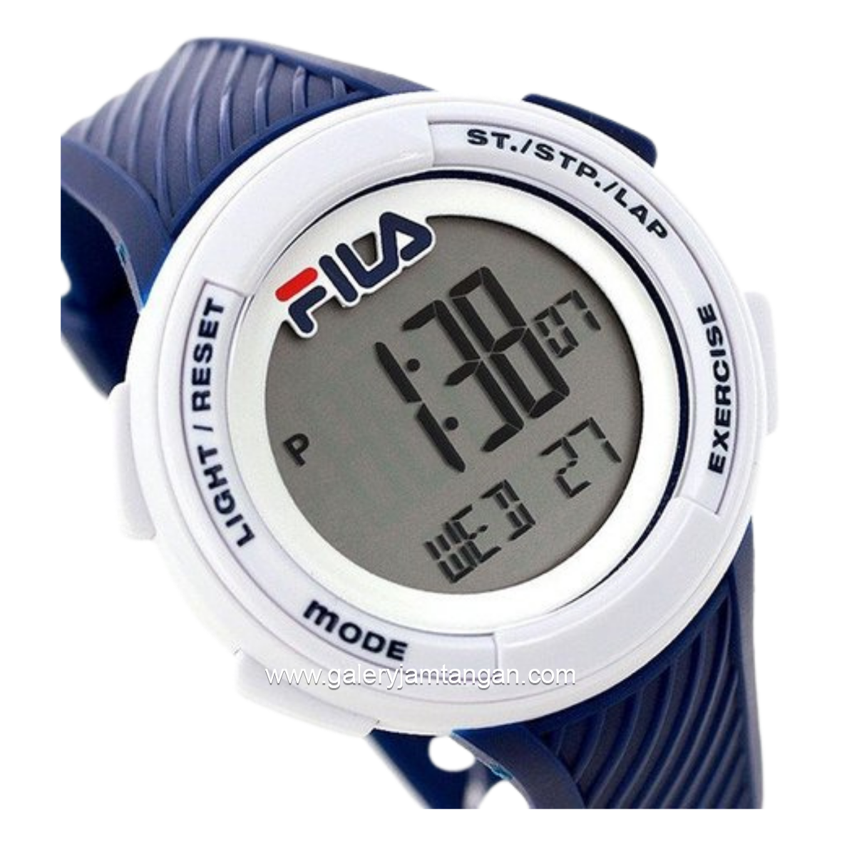 FILA 38-163-002 Digital Navy White Silicone Strap