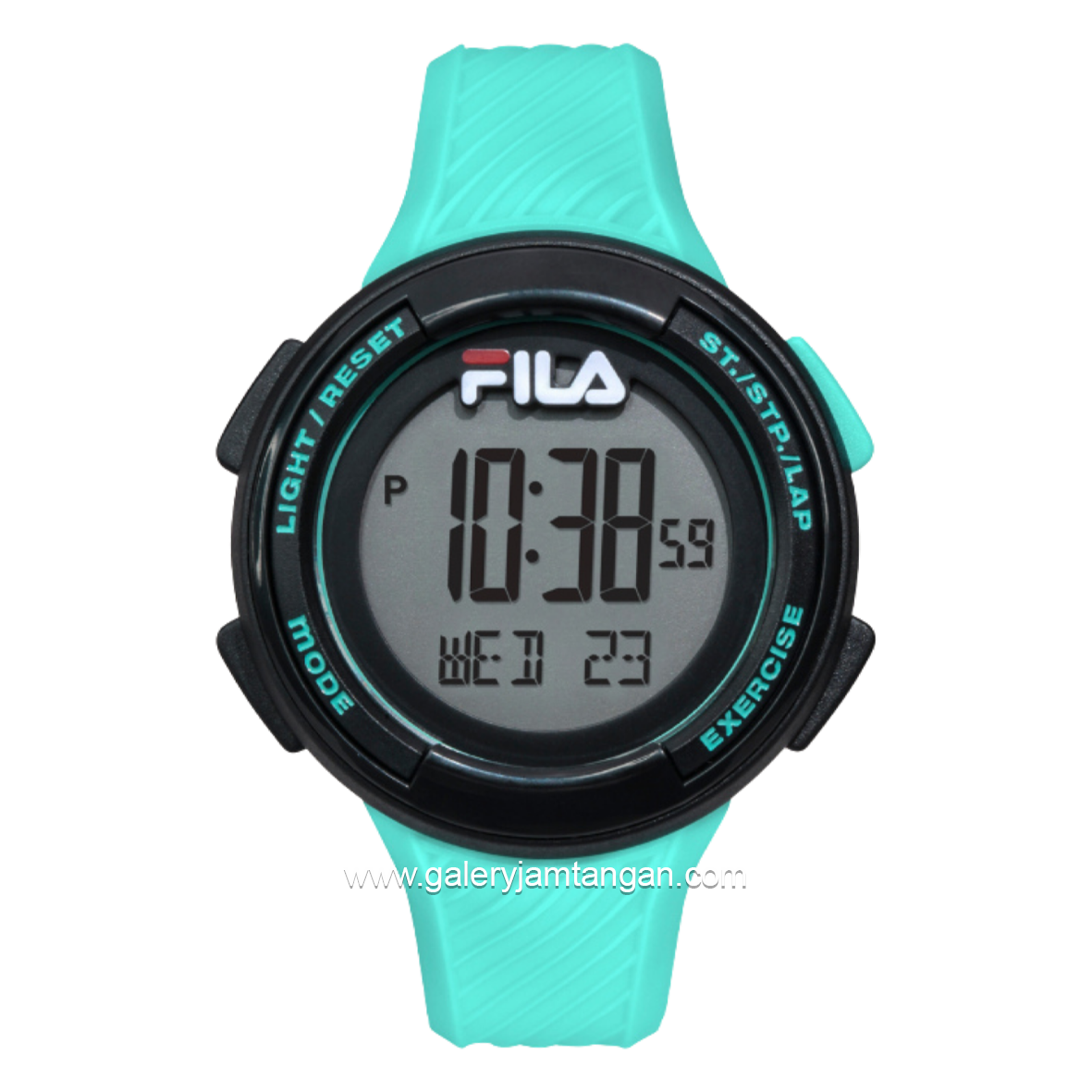 FILA 38-163-003 Digital Tosca Black Silicone Strap