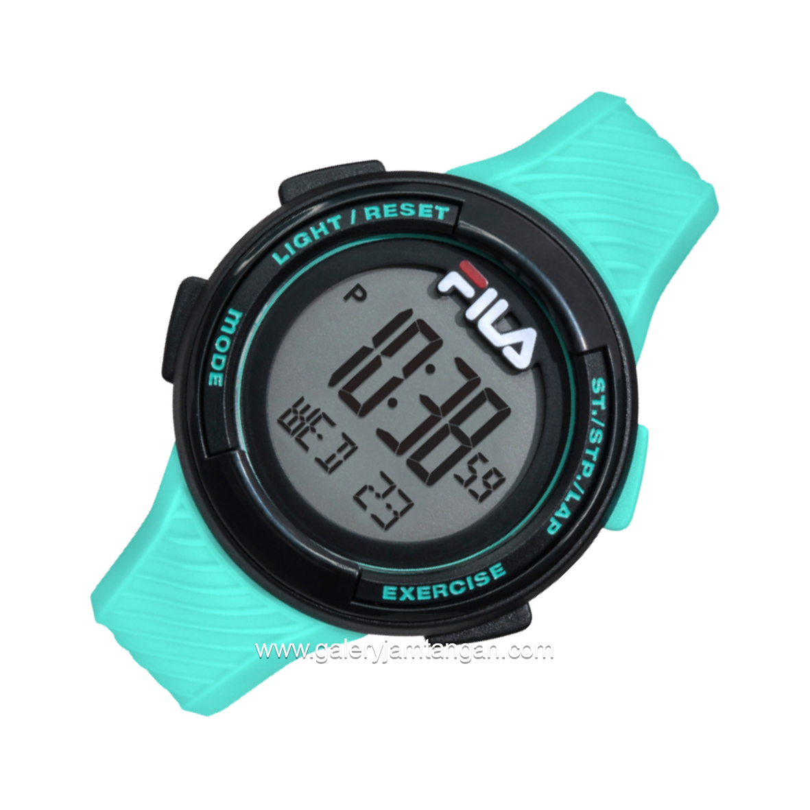 FILA 38-163-003 Digital Tosca Black Silicone Strap