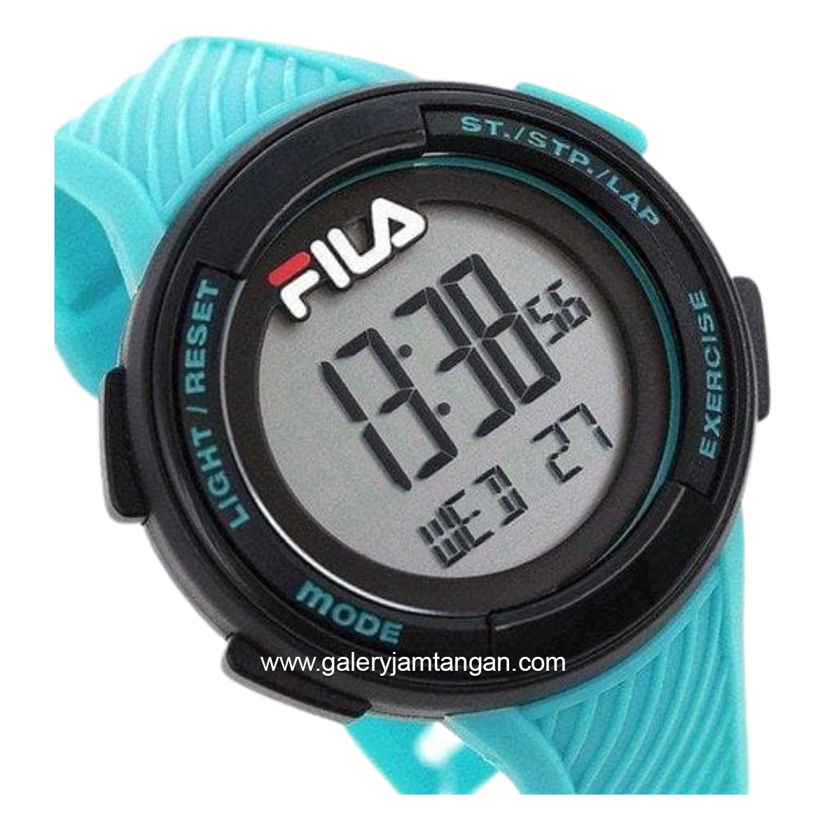 FILA 38-163-003 Digital Tosca Black Silicone Strap