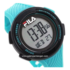 FILA 38-163-003 Digital Tosca Black Silicone Strap