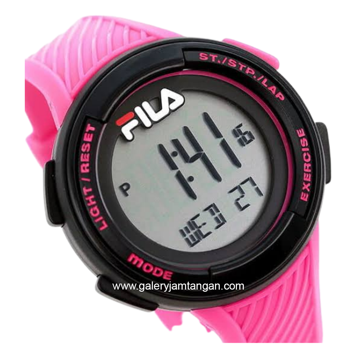 FILA 38-163-004 Digital Pink Black Silicone Strap