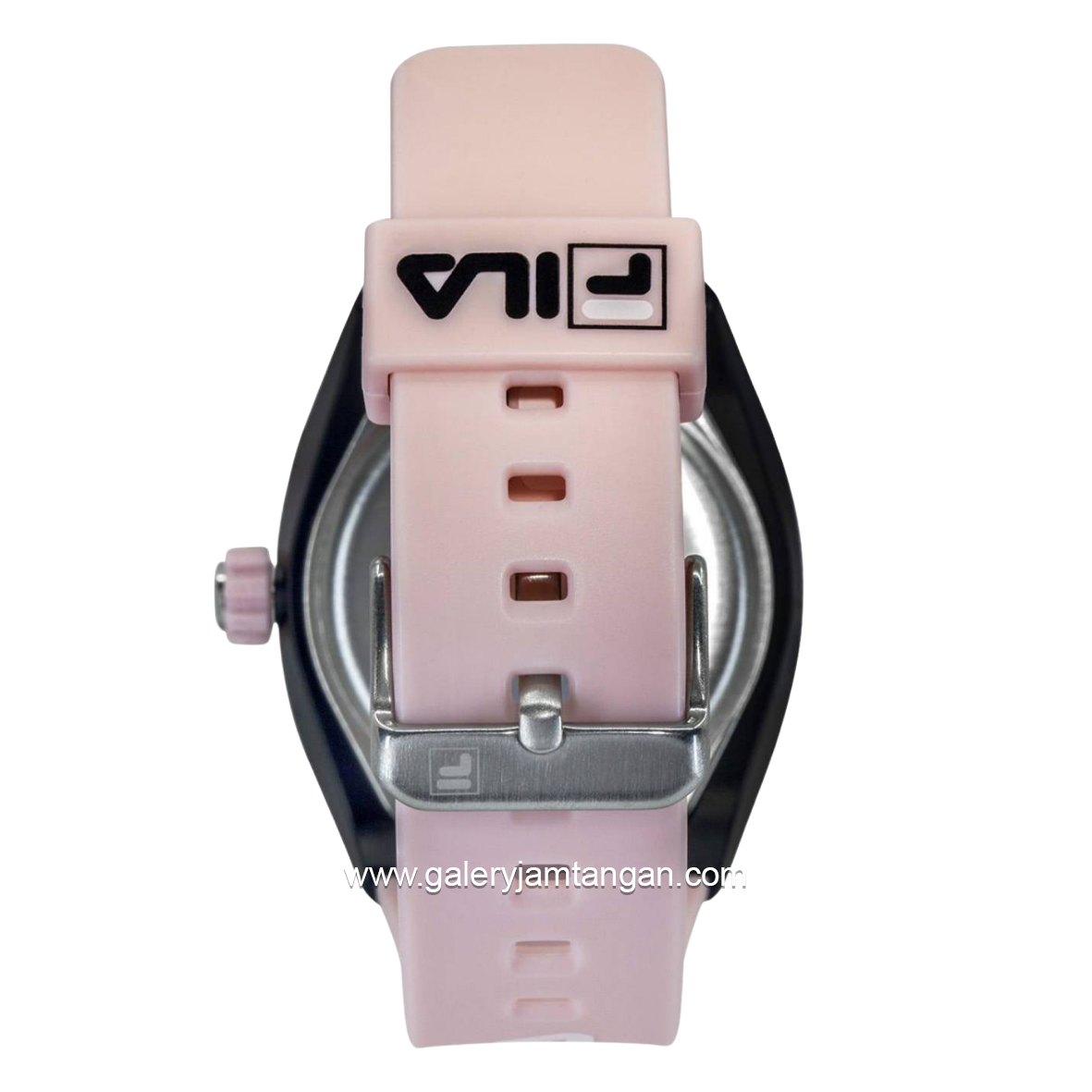 FILA 38-180-106 Analog Pink Black Rubber Strap