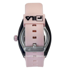 FILA 38-180-106 Analog Pink Black Rubber Strap