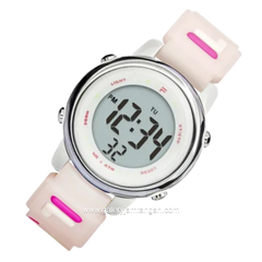 FILA 38-218-003 Digital Pink Silver Silicone Strap