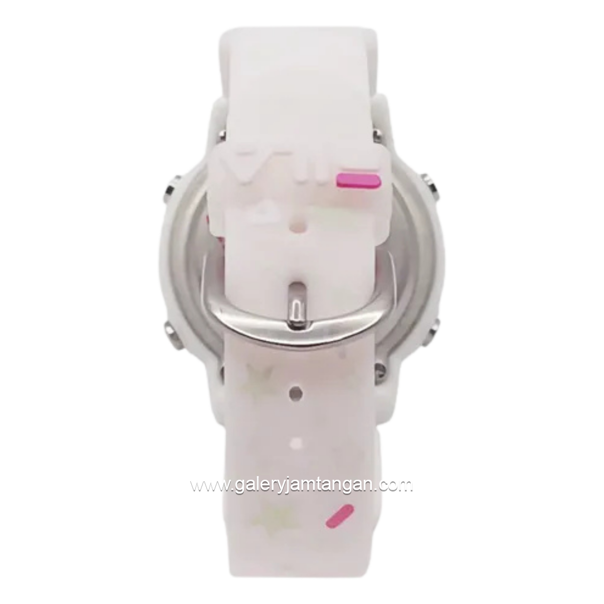 FILA 38-218-003 Digital Pink Silver Silicone Strap