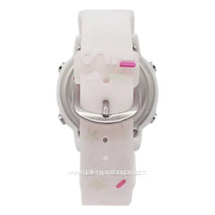 FILA 38-218-003 Digital Pink Silver Silicone Strap