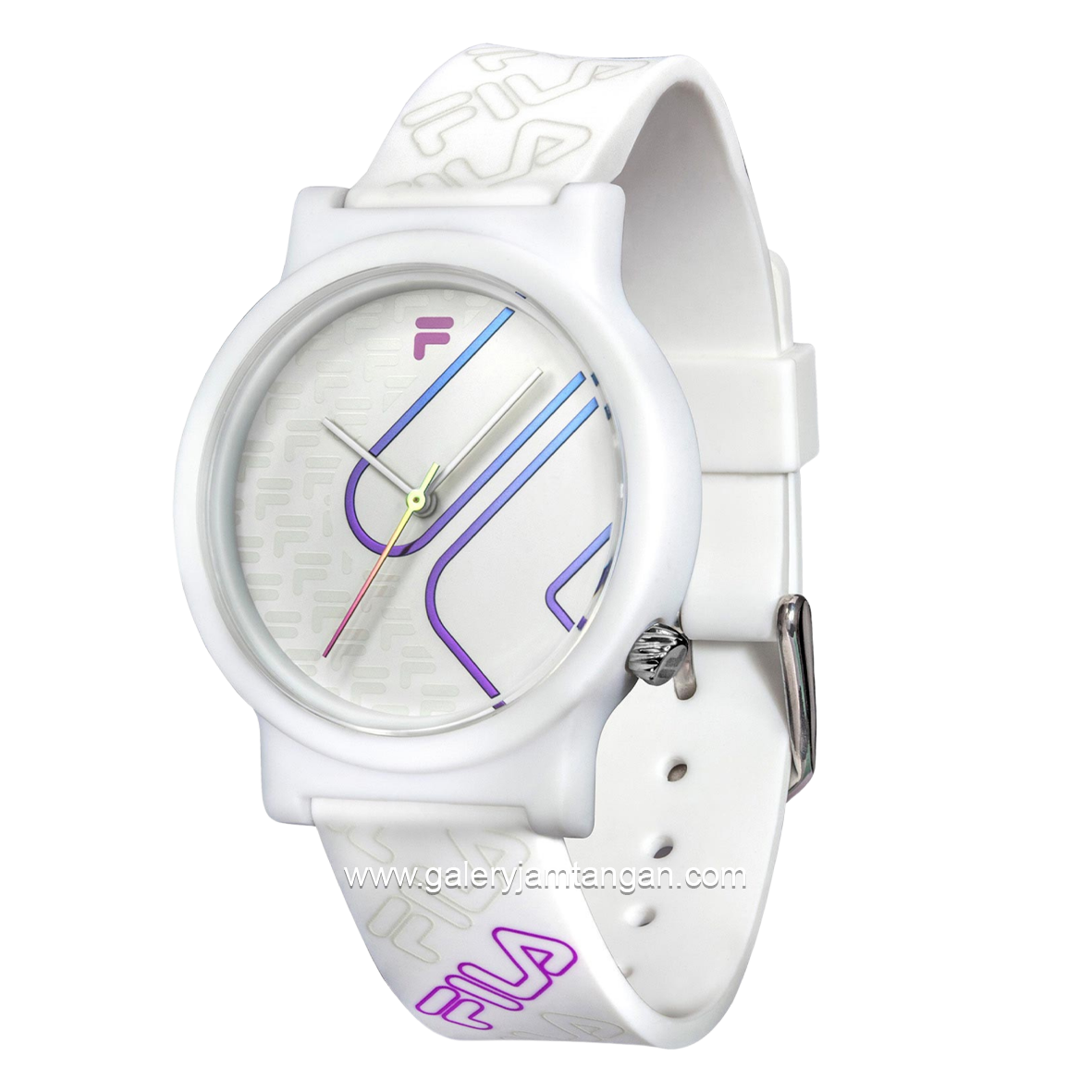 FILA 38-320-201 Full White Silicone Strap