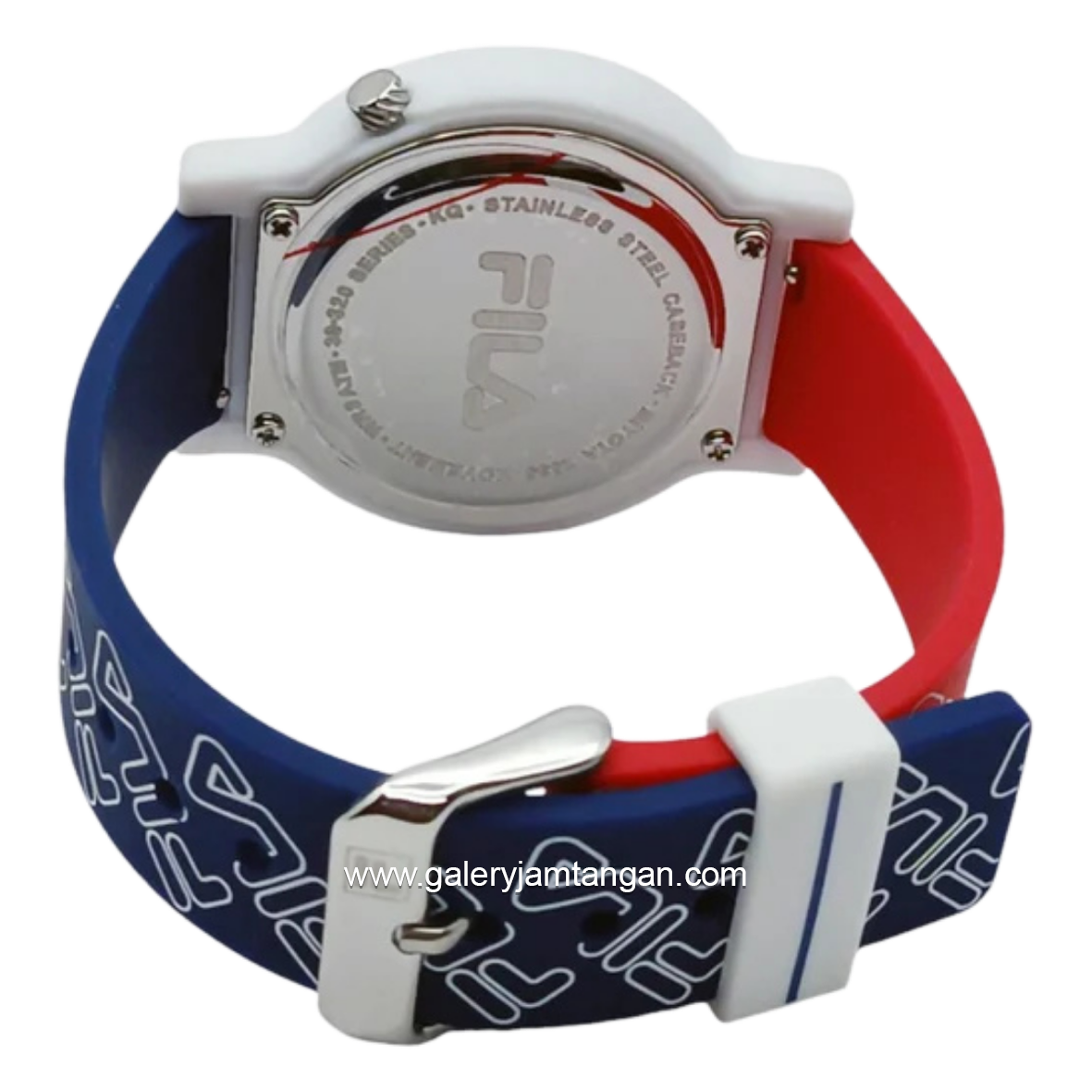 FILA 38-320-203 Red Blue Alloy Rubber Strap