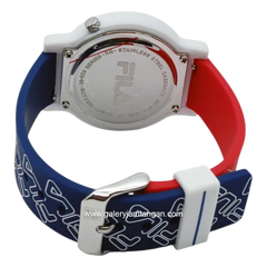 FILA 38-320-203 Red Blue Alloy Rubber Strap