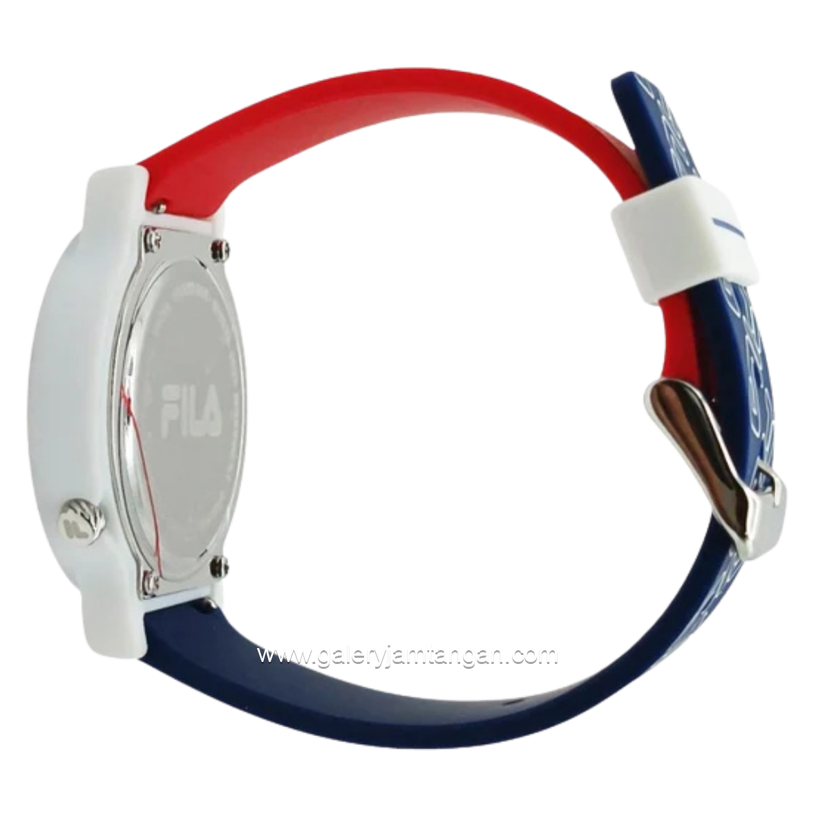 FILA 38-320-203 Red Blue Alloy Rubber Strap